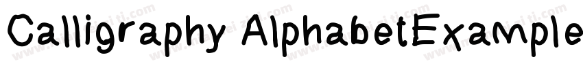 Calligraphy AlphabetExamples字体转换